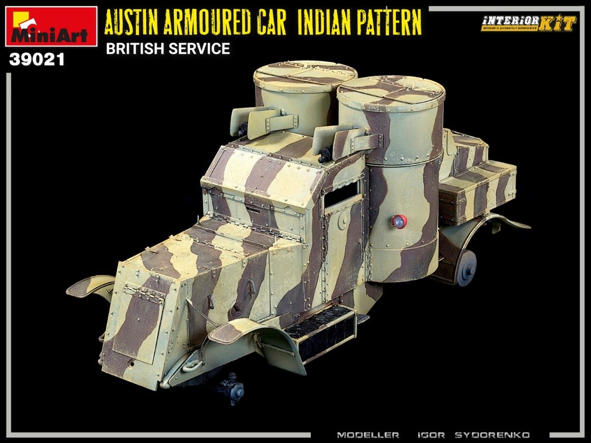 Miniart 39021 AUSTIN ARMORED CAR INDIAN PATTERN. BRITISH SERVICE. INTERIOR KIT 1/35 – image 21