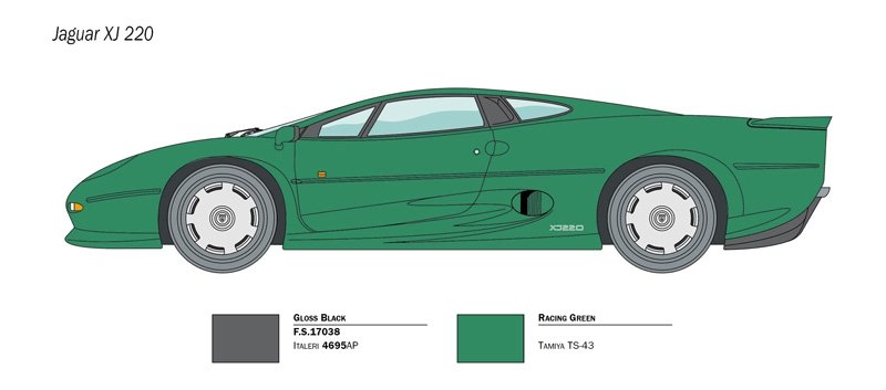 Italeri 3631 Jaguar XJ 220 1/24 – zdjęcie 3