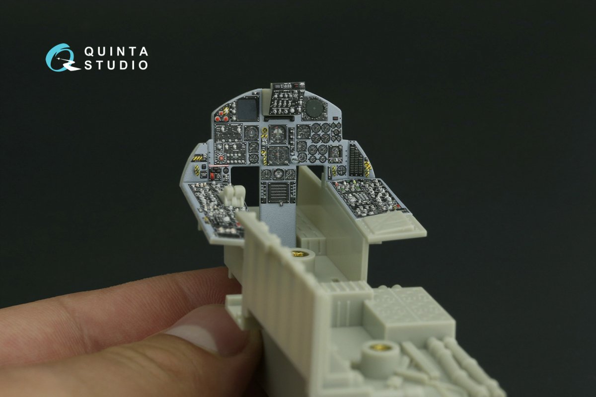 Quinta Studio QDS-32155 F-15C Early/F-15A/F-15J early 3D-Printed &amp;amp; coloured Interior on decal paper (Tamiya) (small version) 1/32 – zdjęcie 3