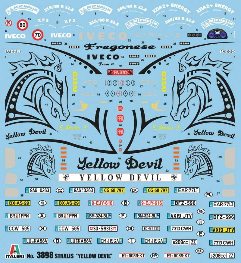 Italeri 3898 IVECO STRALIS YELLOW DEVIL 1/24 – zdjęcie 3