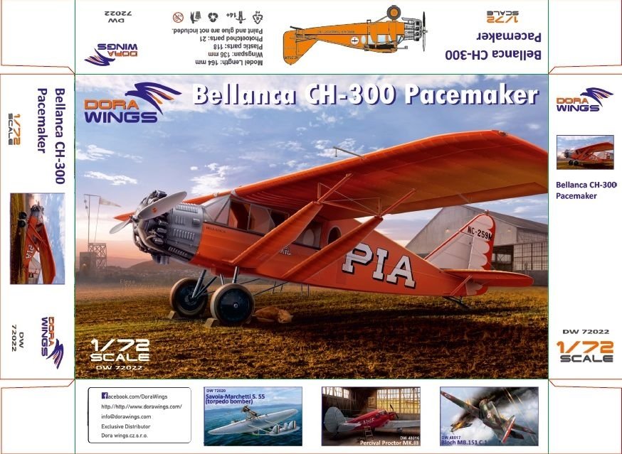 Dora Wings 72022 Bellanca CH-300 Pacemaker 1/72 – zdjęcie 2