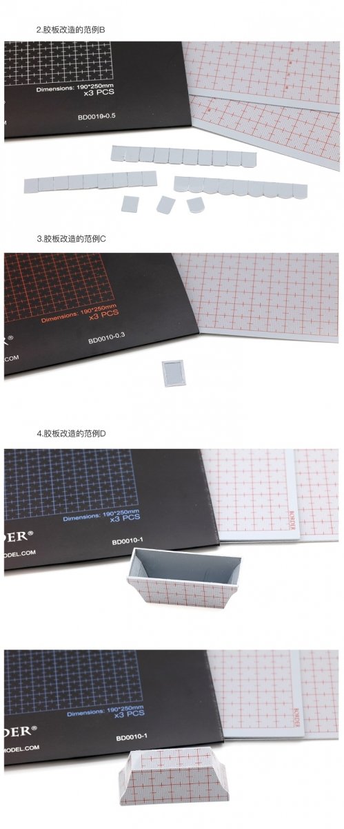 Border Model BD0010-1 Plastic card for Modelling 190x250 - 1.0mm ( 3 PSC ) – Bild 3