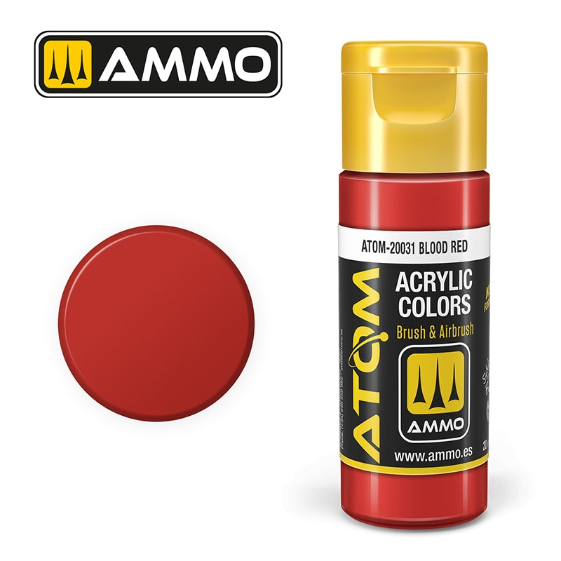 Ampoil Mig Jimenez 20031 ATOM COLOR Rouge Sang 20ml