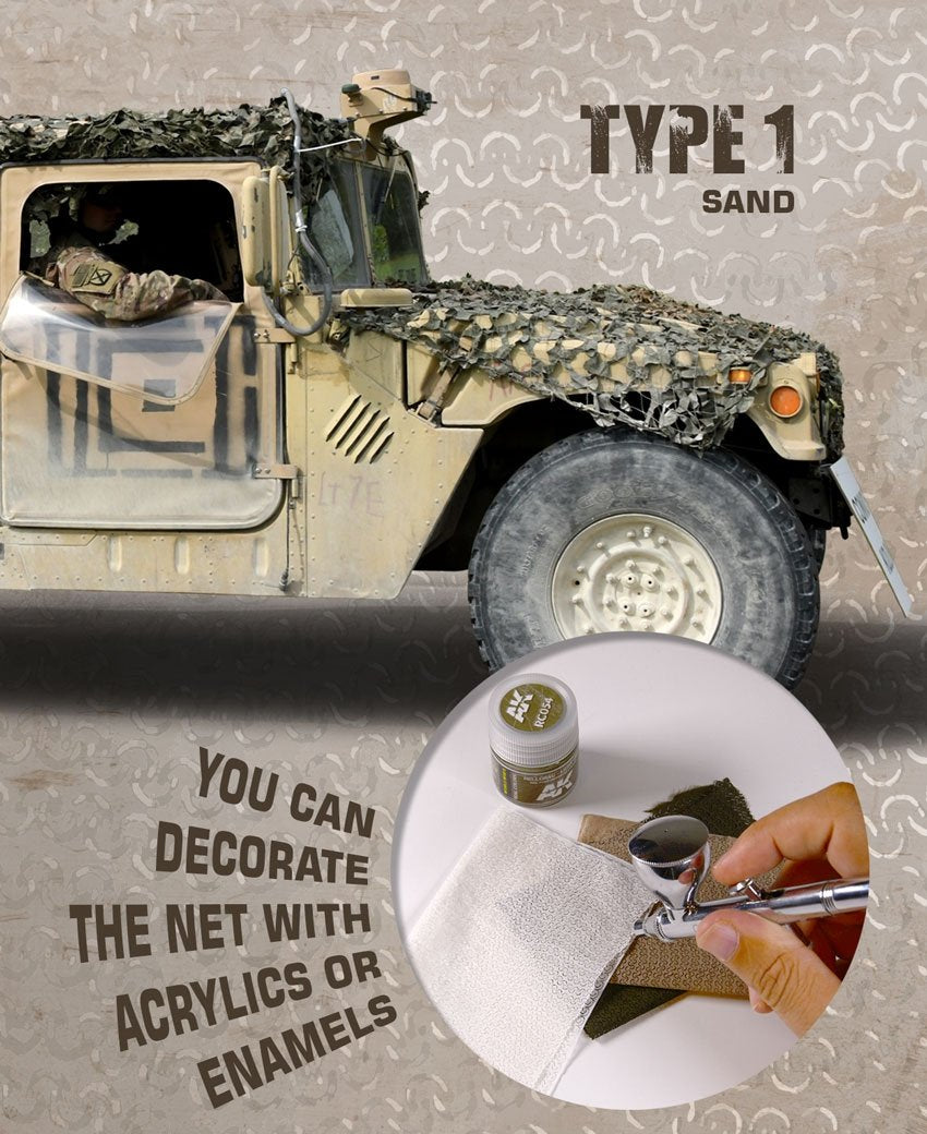 AK Interactive AK8060 CAMOUFLAGE NET SAND TYPE 1 – image 2