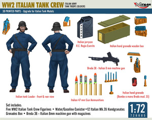 Mirage Hobby 720005 Italian Tank Crew 3D Print 1/72 – zdjęcie 4