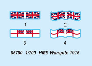 Trumpeter 05780 HMS Warspite (1915) 1/700 – image 7