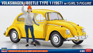 Hasegawa SP620 Volkswagen Beetle Type 1 (1967) with Girl&amp;#39;s Figure 1/24