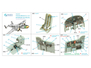 Quinta Studio QD32204 B-25J Mitchell Gun nose 3D-Printed &amp;amp; coloured Interior on decal paper (HK models) 1/32 – zdjęcie 2