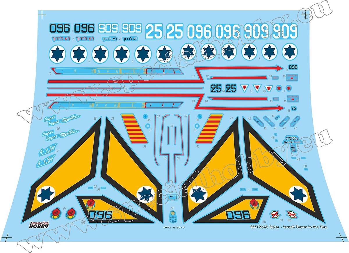 Special Hobby 72345 SMB-2 Super Mystère &amp;#39;Sa’ar – Israeli Storm in the Sky&amp;#39; 1/72 – immagine 2