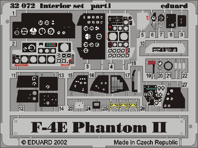 Eduard 32503 F-4E interior 1/32 Tamiya