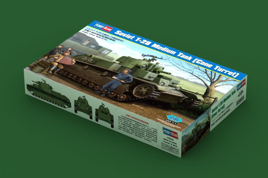 Hobby Boss 83855 Soviet T-28 Medium Tank (Cone Turret) 1/35 – image 2