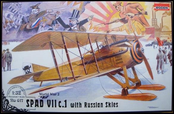 Roden 617 SPAD VII c.1 with Russian Skies 1/32