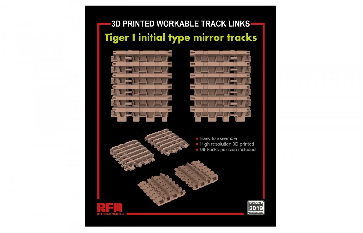 Rye Field Model 2019 TIGER I initial type mirror tracks 1/35 – zdjęcie 2
