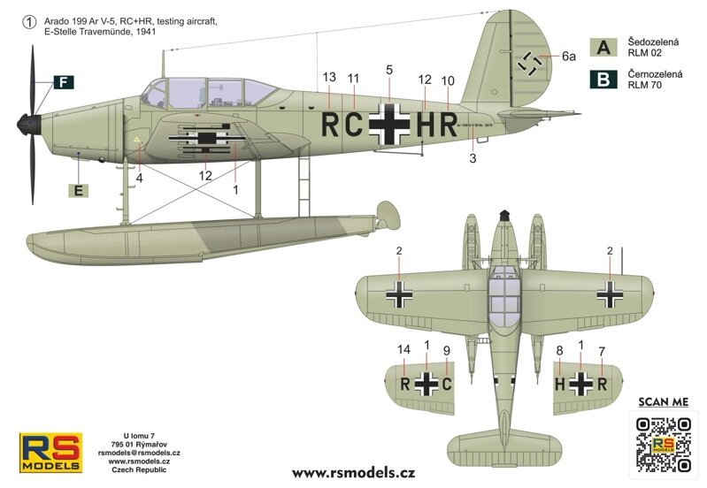 RS Models 94006 Arado Ar 199 V5 1/72 – zdjęcie 6