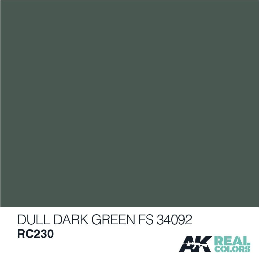 AK Interactive RC230 DULL DARK GREEN FS 34092 10ML – zdjęcie 2