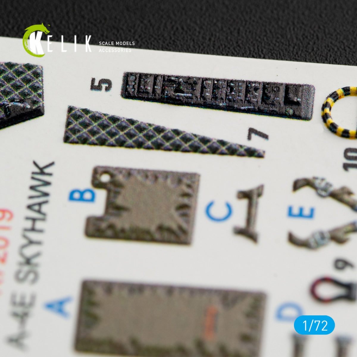 KELIK K72019 A-4E &amp;quot;SKYHAWK&amp;quot; INTERIOR 3D DECALS FOR FUJIMI/HOBBY 2000 KIT 1/72 – zdjęcie 3