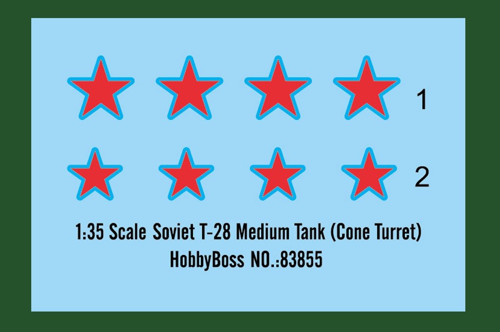 Hobby Boss 83855 Soviet T-28 Medium Tank (Cone Turret) 1/35 – image 3