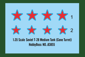 Hobby Boss 83855 Soviet T-28 Medium Tank (Cone Turret) 1/35 – image 3