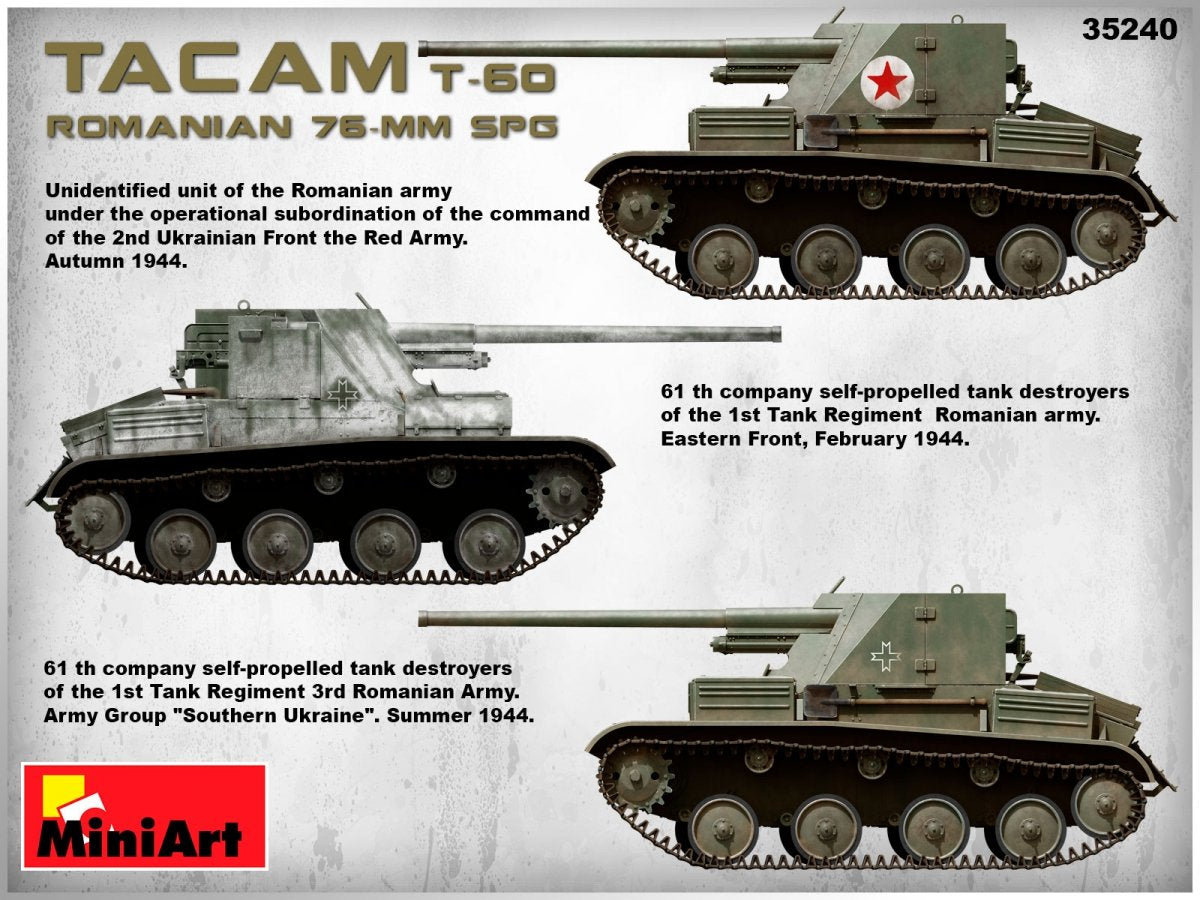 MiniArt 35240 ROMANIAN 76-mm SPG TACAM T-60 INTERIOR KIT 1/35 – zdjęcie 14