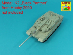 Aber 35l-345 120 mm L/55 CN08 barrel for K2 "Black Panther" tank / Lufa 120 mm L/55 CN08 do czołgu K2 "Black Panther" 1/35