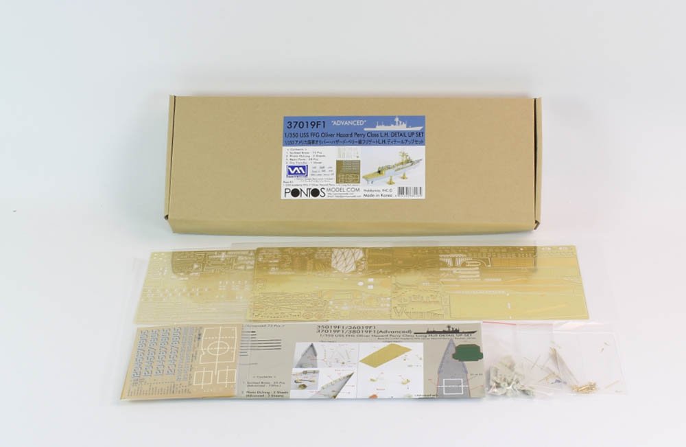 Pontos 37019F1 USS FFG Oliver Hazard Perry Class Long Hull Detail Up Set ADVANCED 1/350 – zdjęcie 2