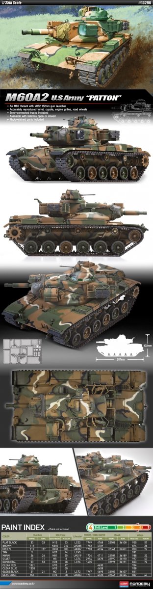 Academy 13296 U.S. ARMY M60A2 PATTON – zdjęcie 2