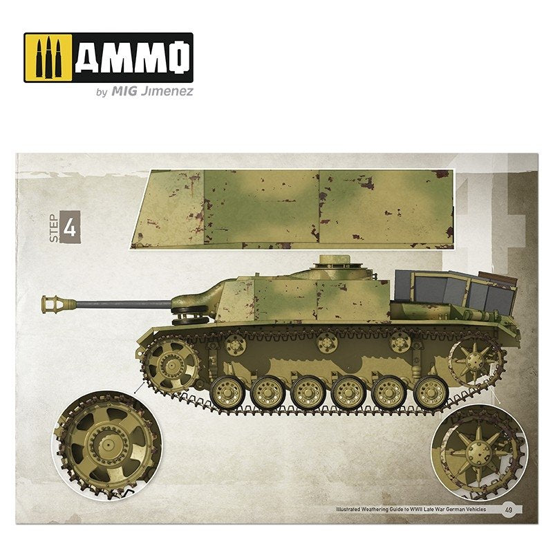 AMMO of Mig Jimenez 6015 ILLUSTRATED GUIDE OF WWII LATE GERMAN VEHICLES (English, Spanish) – image 4
