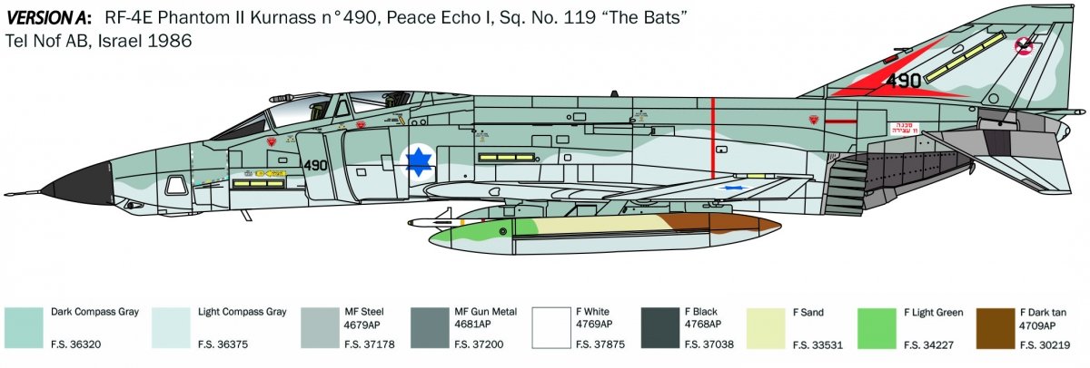 Italeri 2818 RF-4E Phantom II 1/48 – zdjęcie 4