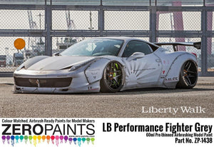 Zero Paints ZP-1438 - LB Performance Zero Fighter (Combat Style) Grey Paint (LB Works Ferrari 458, Lamborghini Aventador, Murciéelago) 60ml – zdjęcie 2