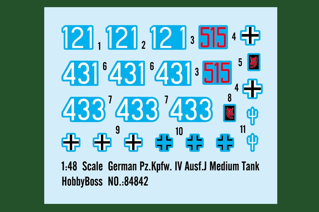 Hobby Boss 84842 German Pz.Kpfw. IV Ausf.J Medium Tank 1/48 – zdjęcie 5