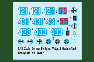 Hobby Boss 84842 German Pz.Kpfw. IV Ausf.J Medium Tank 1/48 – zdjęcie 5