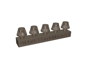 Yamamoto Model Parts YMP3512 German antenna base Set #1 (5pcs.) 1/35 – zdjęcie 2