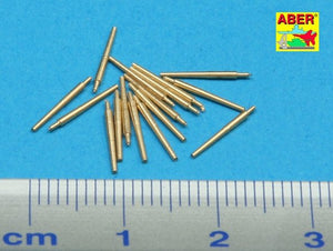 Aber 350L-33 Set of 16 pcs 102 mm type BL Mk.IX barrels for Royal Navy 1/350 – zdjęcie 2