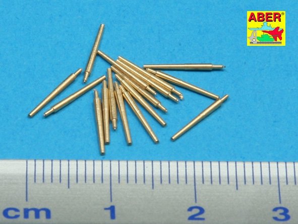 Aber 350L-33 Set of 16 pcs 102 mm type BL Mk.IX barrels for Royal Navy 1/350 – zdjęcie 2