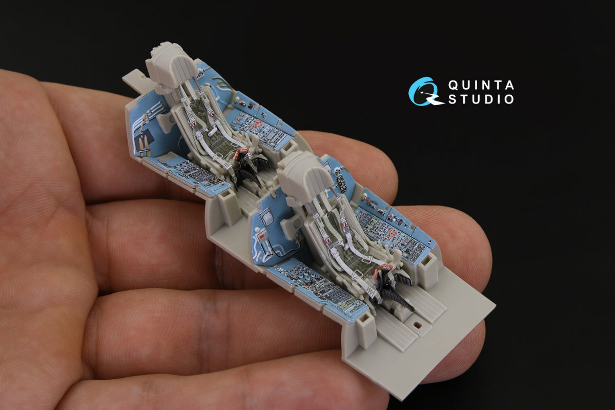 Quinta Studio QD48181 Su-27UB 3D-Printed colored Interior on decal paper (for KittyHawk kit) 1/48 – image 9