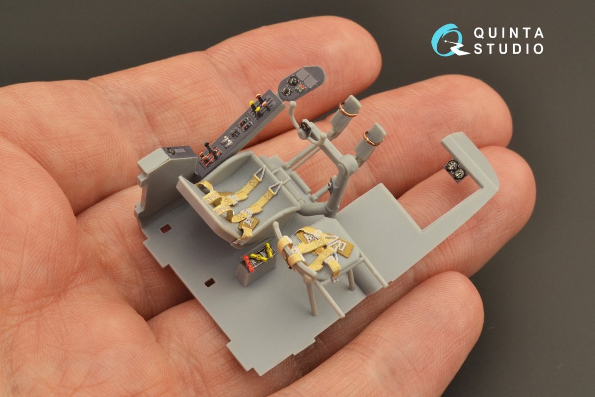 Quinta Studio QD48266 He 111H-3/H-6 3D-Printed &amp;amp; coloured Interior on decal paper ( ICM ) 1/48 – zdjęcie 6