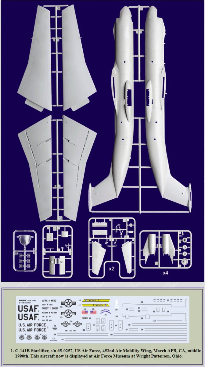 Roden 325 Lockheed C141 B Starlifter 1/144 – image 2