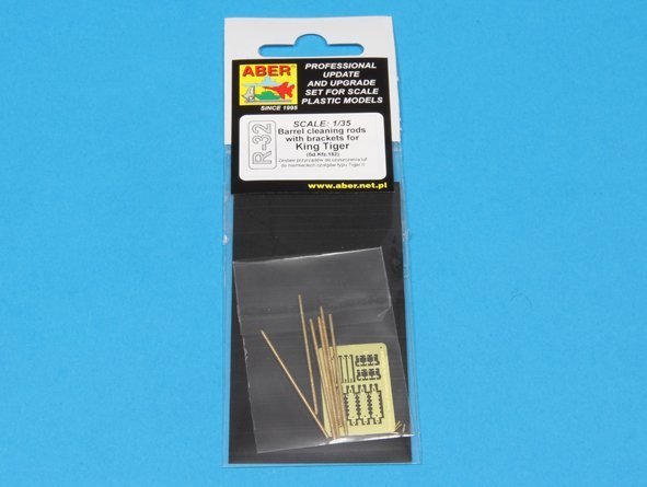 Aber R-32 Barrel cleaning rods for King Tiger 1/35 – zdjęcie 3