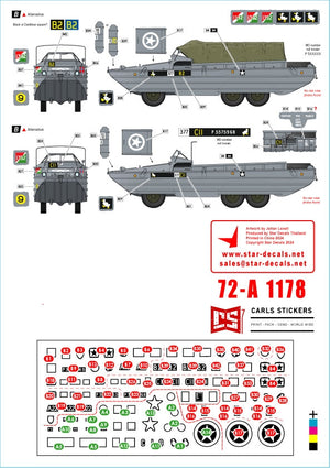 Star Decals 72-A1178 D-Day DUKW. British Amphibians # 3. 101 Coy (GT) and 377 Coy (GT) RASC. 1/72 – Bild 2