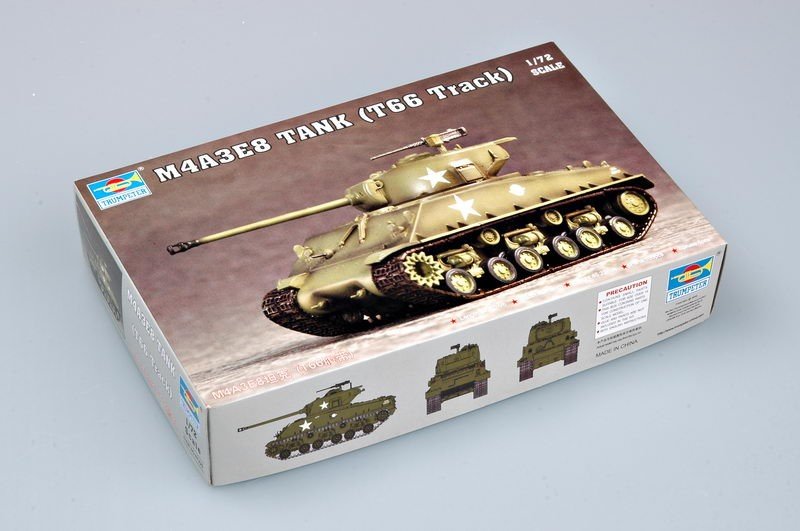 Trumpeter 07225 M4A3E8 TANK (T66 Track) 1/72 – zdjęcie 2