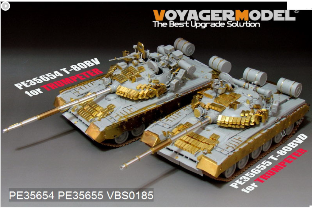 Voyager Model PE35655 Modern Russian T-80BVD MBT (smoke discharger include) (For TRUMPETER 05581) 1/35 – Bild 4