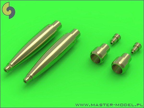 Master AM-32-082 Spitfire Mk.IXe/XVIe late version - rounded barrel mantlet for Hispano 20mm cannons and Browning .50cal machine gun in mantlet (for Tamiya model)