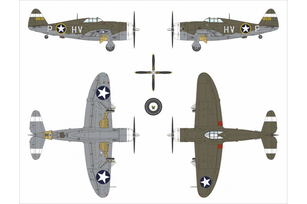 Dora Wings 48055 P-47C-2 Thunderbolt 1/48 – zdjęcie 10