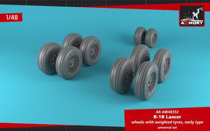 Armory Models AW48332 B-1B Lancer wheels w/ weighted tires, early 1/48 – zdjęcie 2