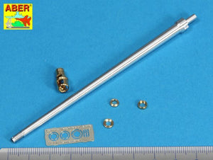 Aber 35L-036n German 7.5cmKwK42L/70 gun barrel with muzzle brake for Panther Ausf. G Late (1/35) – image 3