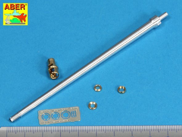 Aber 35L-036n German 7.5cmKwK42L/70 gun barrel with muzzle brake for Panther Ausf. G Late (1/35) – image 3
