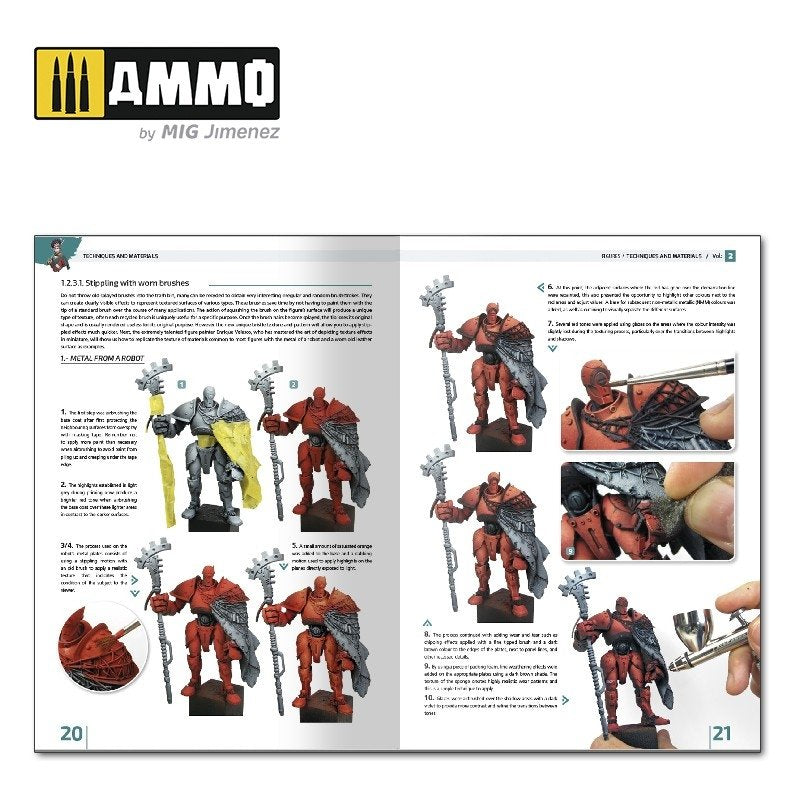 Ammo of Mig Jimenez 6222 ENCYCLOPEDIA OF FIGURES MODELLING TECHNIQUES VOL. 2 - TECHNIQUES &amp;amp; MATERIALS (English) – zdjęcie 3