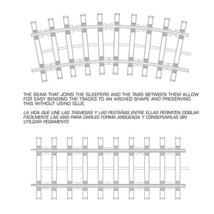 AK Interactive AK35011 DOUBLE RAILWAY TRACK SECTION – TRAMO DOBLE DE VIA FERREA 1/35 – immagine 2