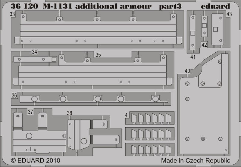 Eduard 36120 M-1131 additional armour 1/35 Trumpeter – zdjęcie 3