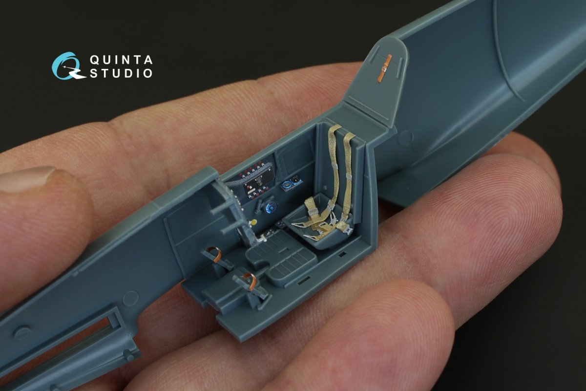 Quinta Studio QD48083 Bf 109F-2/F-4 3D-Printed &amp;amp; coloured Interior on decal paper (for Eduard kit) 1/48 – zdjęcie 6